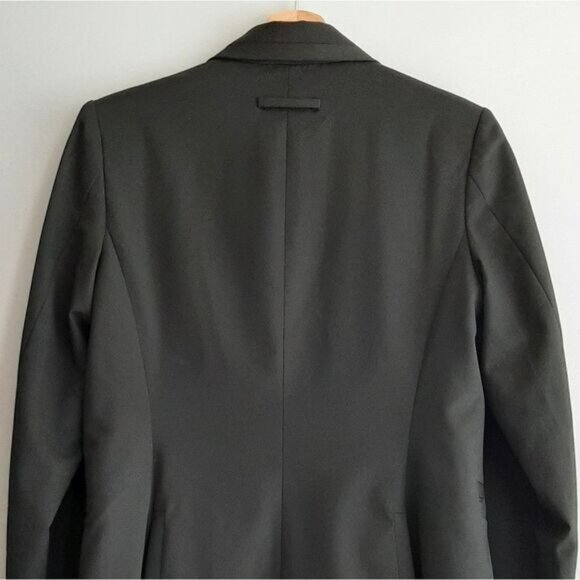 ROBERT RODRIGUEZ / Blazer Jacket Black Button Down Silk Floral Lining Sz 6 - Picture 10 of 16